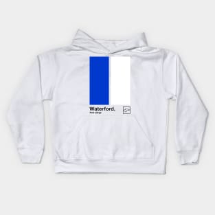 County Waterford / Original Retro Style Minimalist Poster Design Kids Hoodie